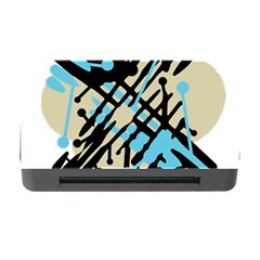 Abstract Decor - Blue Memory Card Reader With Cf