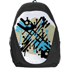 Abstract Decor - Blue Backpack Bag by Valentinaart