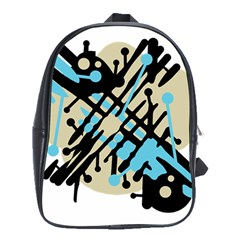 Abstract Decor - Blue School Bags (xl)  by Valentinaart