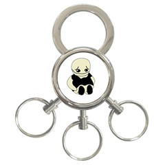 Halloween Sad Monster 3-ring Key Chains by Valentinaart