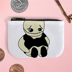 Halloween Sad Monster Mini Coin Purses by Valentinaart