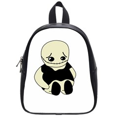 Halloween Sad Monster School Bags (small)  by Valentinaart