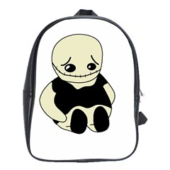 Halloween Sad Monster School Bags (xl)  by Valentinaart