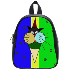 Ice Cream Cat School Bags (small)  by Valentinaart