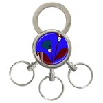 Soldier flowers  3-Ring Key Chains Front