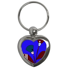 Soldier Flowers  Key Chains (heart)  by Valentinaart