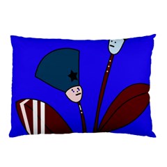 Soldier Flowers  Pillow Case by Valentinaart