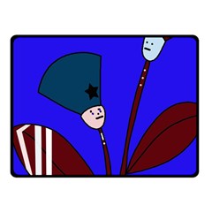 Soldier Flowers  Fleece Blanket (small)