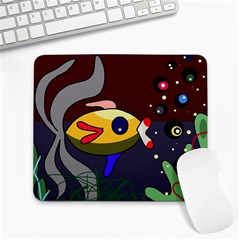 Fish Large Mousepads by Valentinaart