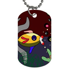 Fish Dog Tag (two Sides) by Valentinaart