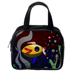 Fish Classic Handbags (one Side) by Valentinaart