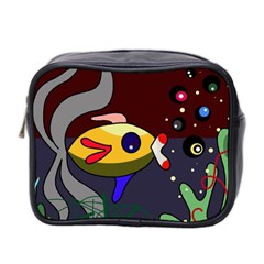 Fish Mini Toiletries Bag 2-side by Valentinaart