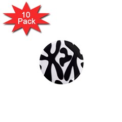 Black And White Dance 1  Mini Magnet (10 Pack)  by Valentinaart