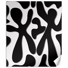 Black And White Dance Canvas 20  X 24   by Valentinaart