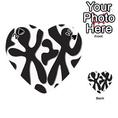 Black And White Dance Playing Cards 54 (heart) 