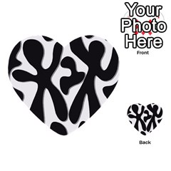 Black And White Dance Multi-purpose Cards (heart)  by Valentinaart