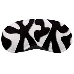 Black And White Dance Sleeping Masks by Valentinaart