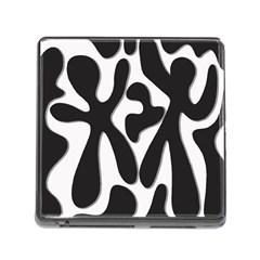 Black And White Dance Memory Card Reader (square) by Valentinaart