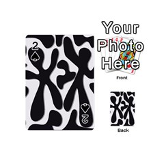 Black And White Dance Playing Cards 54 (mini)  by Valentinaart