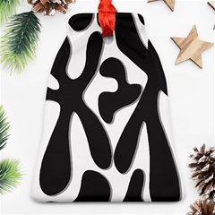 Black And White Dance Bell Ornament (2 Sides) by Valentinaart