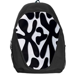 Black And White Dance Backpack Bag by Valentinaart