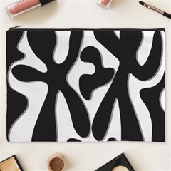 Black And White Dance Cosmetic Bag (xxxl)  by Valentinaart