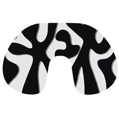 Black And White Dance Travel Neck Pillows by Valentinaart