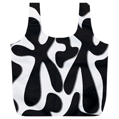 Black And White Dance Full Print Recycle Bags (l)  by Valentinaart