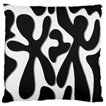 Black and white dance Large Flano Cushion Case (One Side) Front