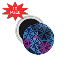 Blue Hypnoses 1 75  Magnets (10 Pack)  by Valentinaart