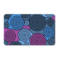 Blue Hypnoses Magnet (rectangular) by Valentinaart