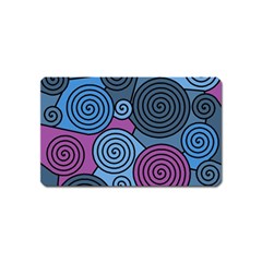 Blue Hypnoses Magnet (name Card) by Valentinaart