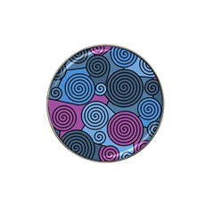 Blue Hypnoses Hat Clip Ball Marker by Valentinaart