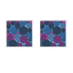 Blue Hypnoses Cufflinks (square) by Valentinaart