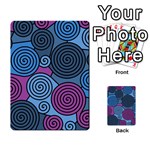 Blue hypnoses Multi-purpose Cards (Rectangle)  Back 15