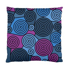 Blue Hypnoses Standard Cushion Case (two Sides) by Valentinaart