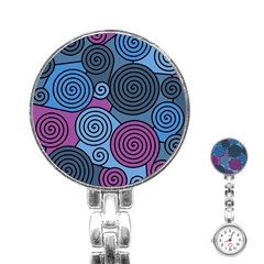 Blue Hypnoses Stainless Steel Nurses Watch by Valentinaart