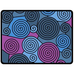 Blue Hypnoses Double Sided Fleece Blanket (large) 