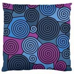 Blue Hypnoses Standard Flano Cushion Case (two Sides) by Valentinaart