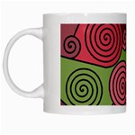 Red and green hypnoses White Mugs Left