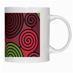 Red and green hypnoses White Mugs Right