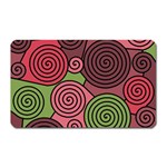 Red and green hypnoses Magnet (Rectangular) Front