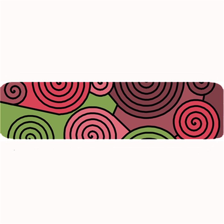 Red and green hypnoses Large Bar Mats