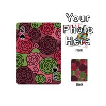 Red and green hypnoses Playing Cards 54 (Mini)  Front - Spade2