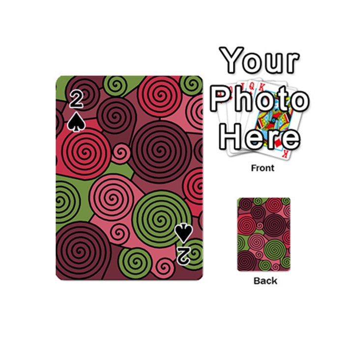 Red and green hypnoses Playing Cards 54 (Mini) 