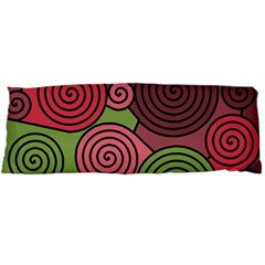 Red And Green Hypnoses Body Pillow Case Dakimakura (two Sides) by Valentinaart