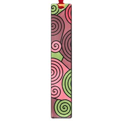 Red And Green Hypnoses Large Book Marks by Valentinaart