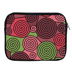 Red And Green Hypnoses Apple Ipad 2/3/4 Zipper Cases by Valentinaart