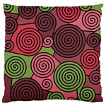 Red and green hypnoses Standard Flano Cushion Case (Two Sides) Back