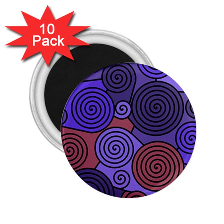 Blue and red hypnoses  2.25  Magnets (10 pack) 